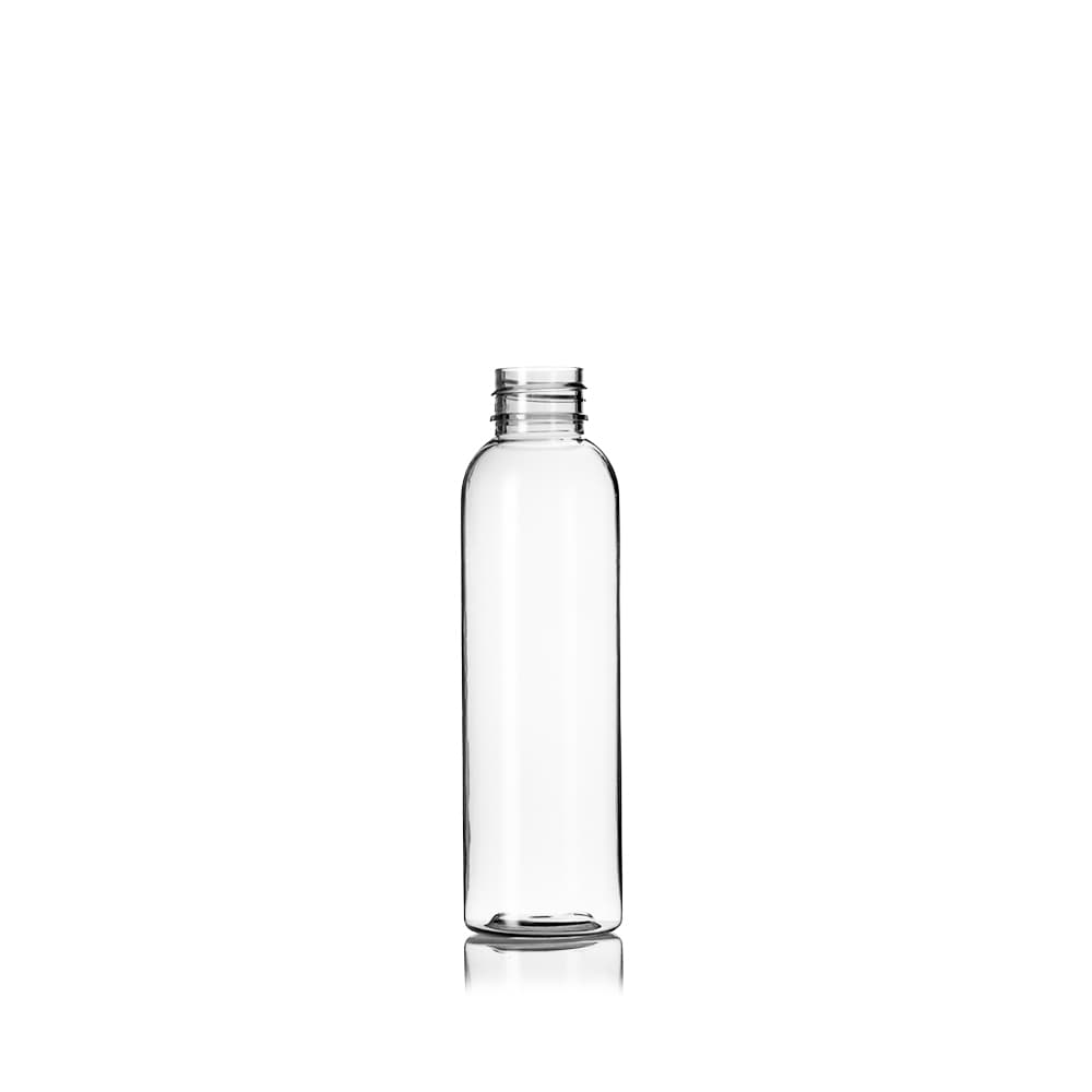 4 oz Clear PET Bullet Bottle with 24-410 neck finish - Product image