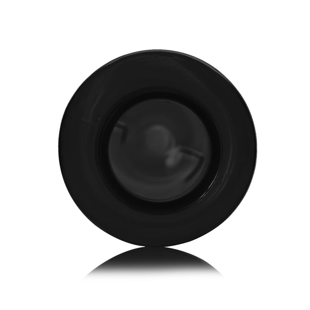 4 oz Black PET Bullet Bottle with 24-410 neck finish - Product image