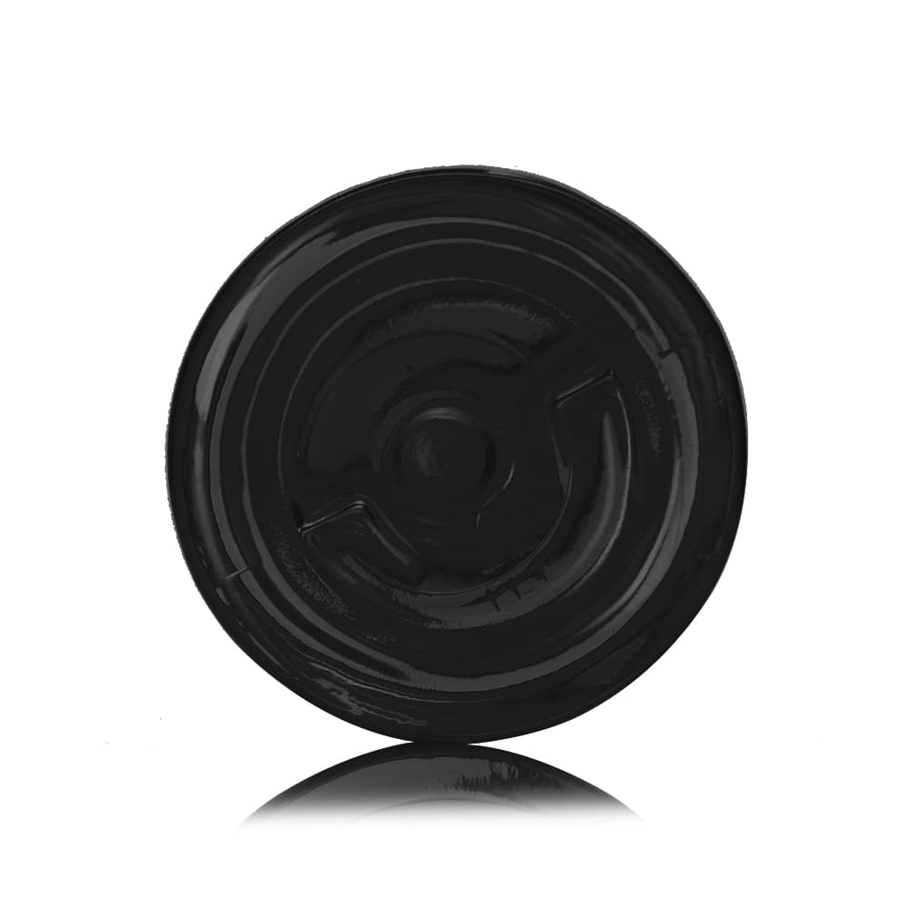 4 oz Black PET Bullet Bottle with 24-410 neck finish - Product image