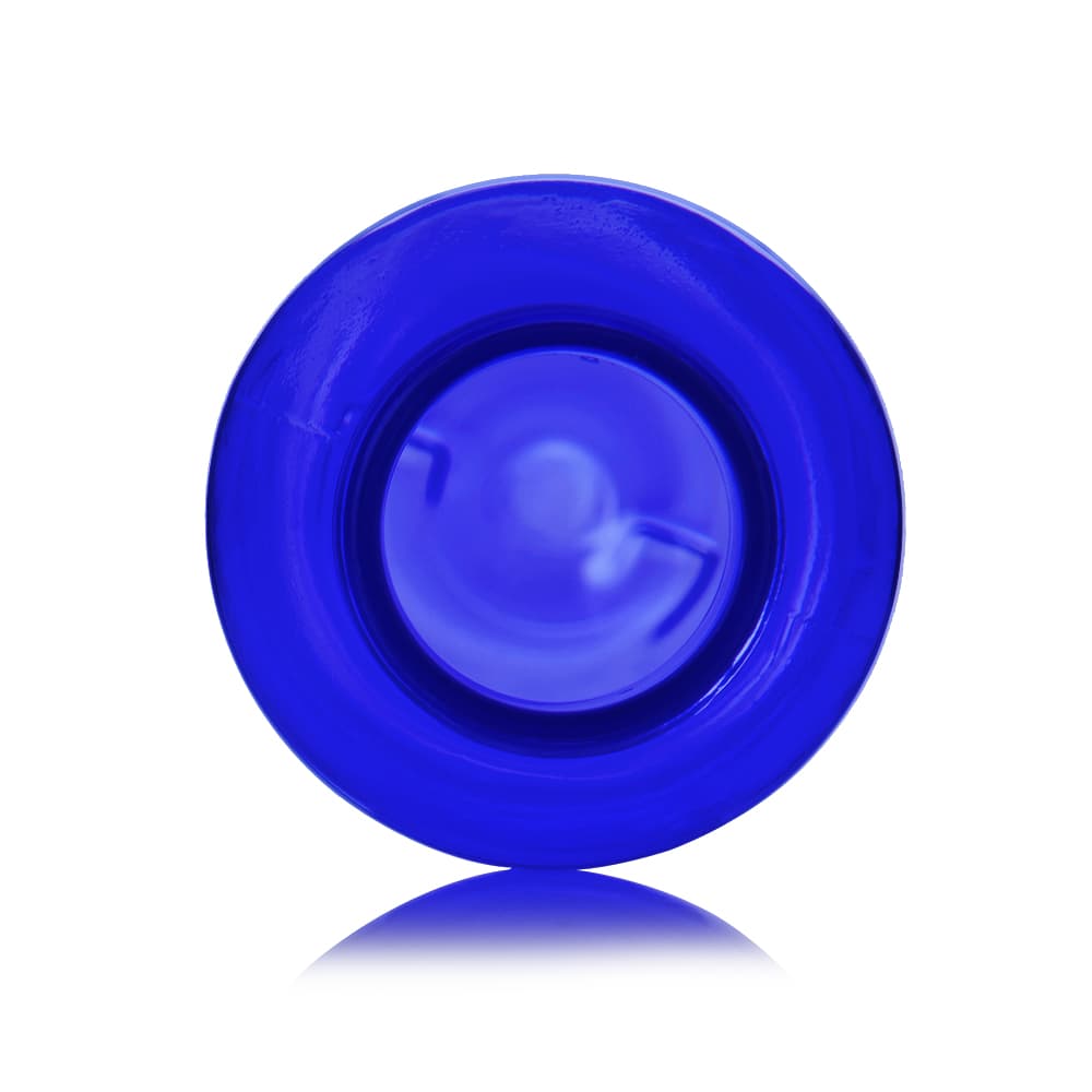 4 oz Blue PET Bullet Bottle with 24-410 neck finish - Product image