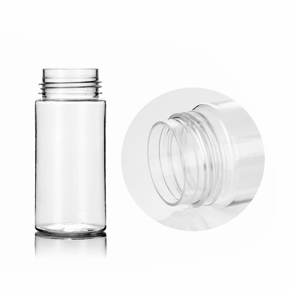 4 oz Clear PET Foam Bottle Bottle with 42-410 neck finish - Product image