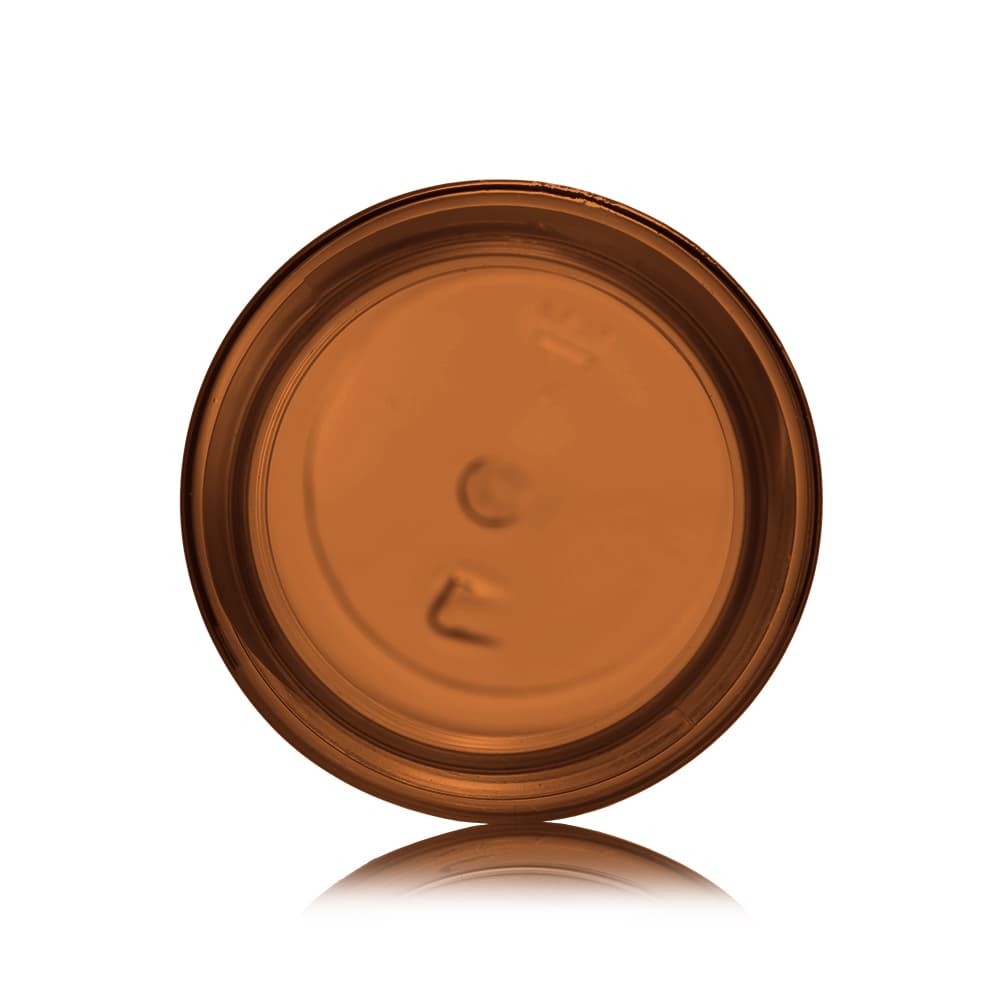 4 oz Amber PET Foam Bottle Bottle with 42-410 neck finish - Product image