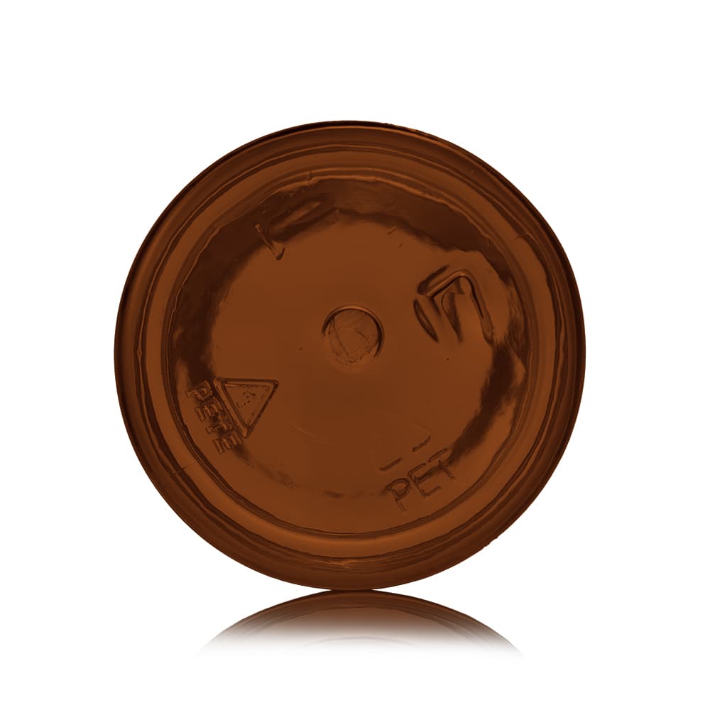 4 oz Amber PET Foam Bottle Bottle with 42-410 neck finish - Product image