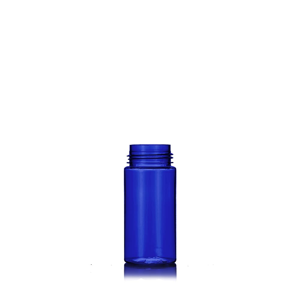 4 oz Blue PET Foam Bottle Bottle with 42-410 neck finish - Product image