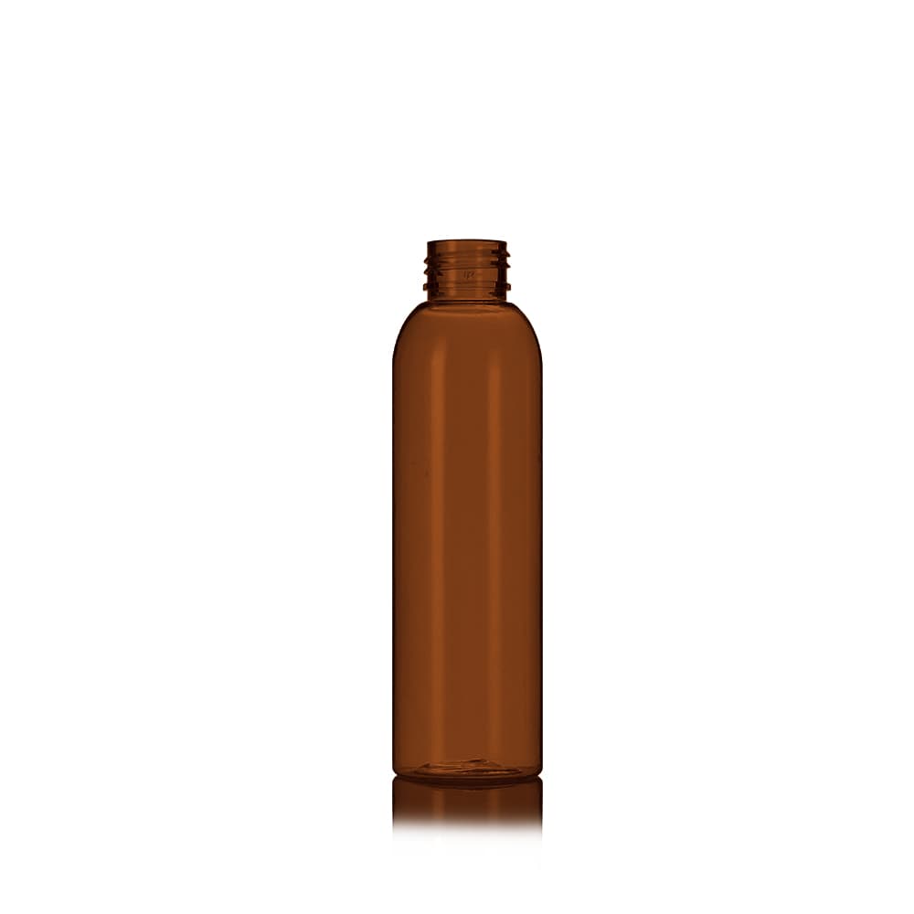 5 oz Amber PET Bullet Bottle with 24-410 neck finish - Product image