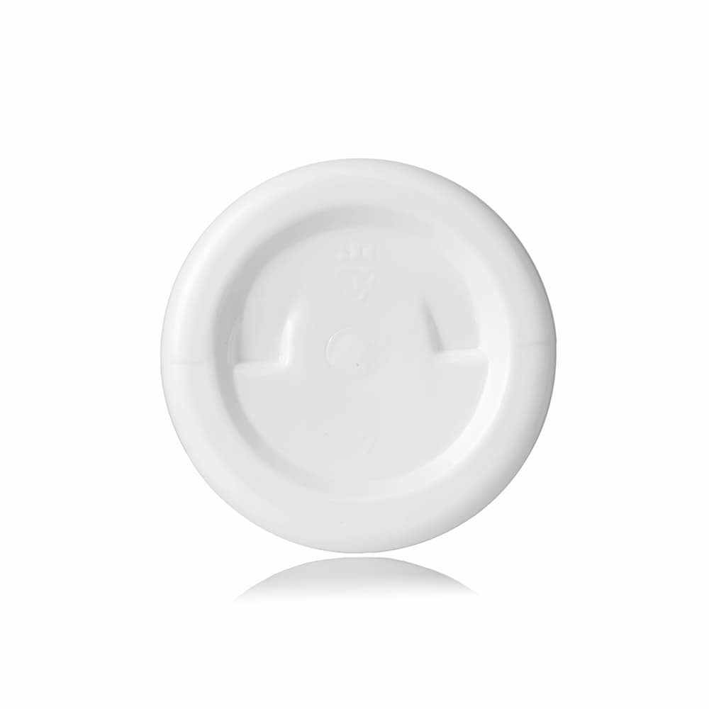 6 oz White PET Cylinder Round Bottle with 24-410 neck finish - Product image