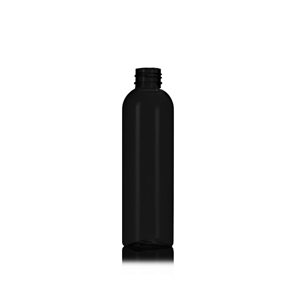 6 oz Black PET Cosmo Bottle with 24-410 neck finish - Product image
