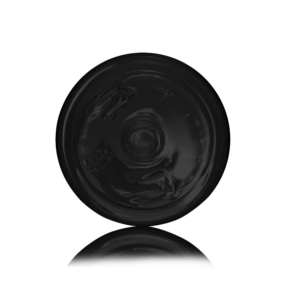 6 oz Black PET Cosmo Bottle with 24-410 neck finish - Product image