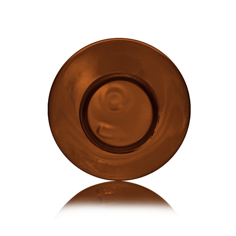 6 oz Amber PET Cosmo Bottle with 24-410 neck finish - Product image