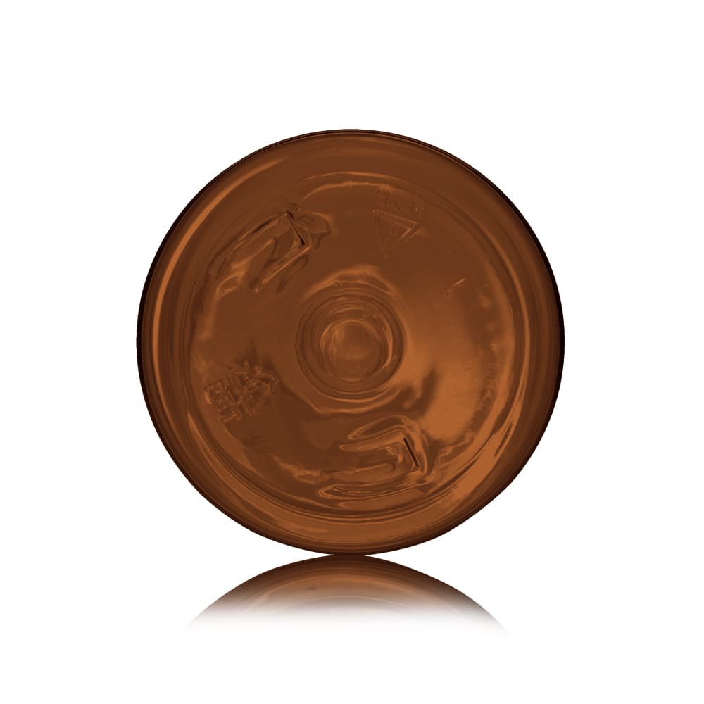 6 oz Amber PET Cosmo Bottle with 24-410 neck finish - Product image