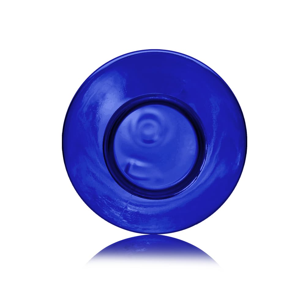 6 oz Blue PET Cosmo Bottle with 24-410 neck finish - Product image