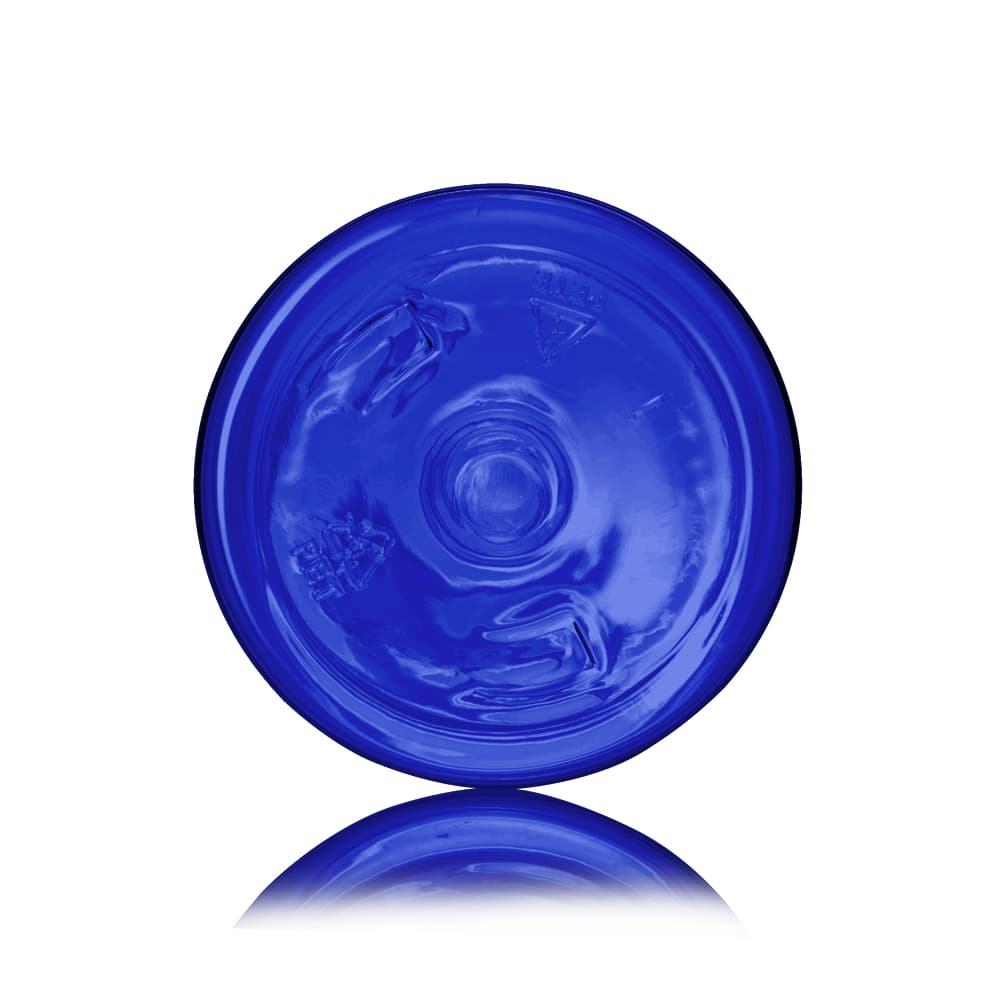 6 oz Blue PET Cosmo Bottle with 24-410 neck finish - Product image