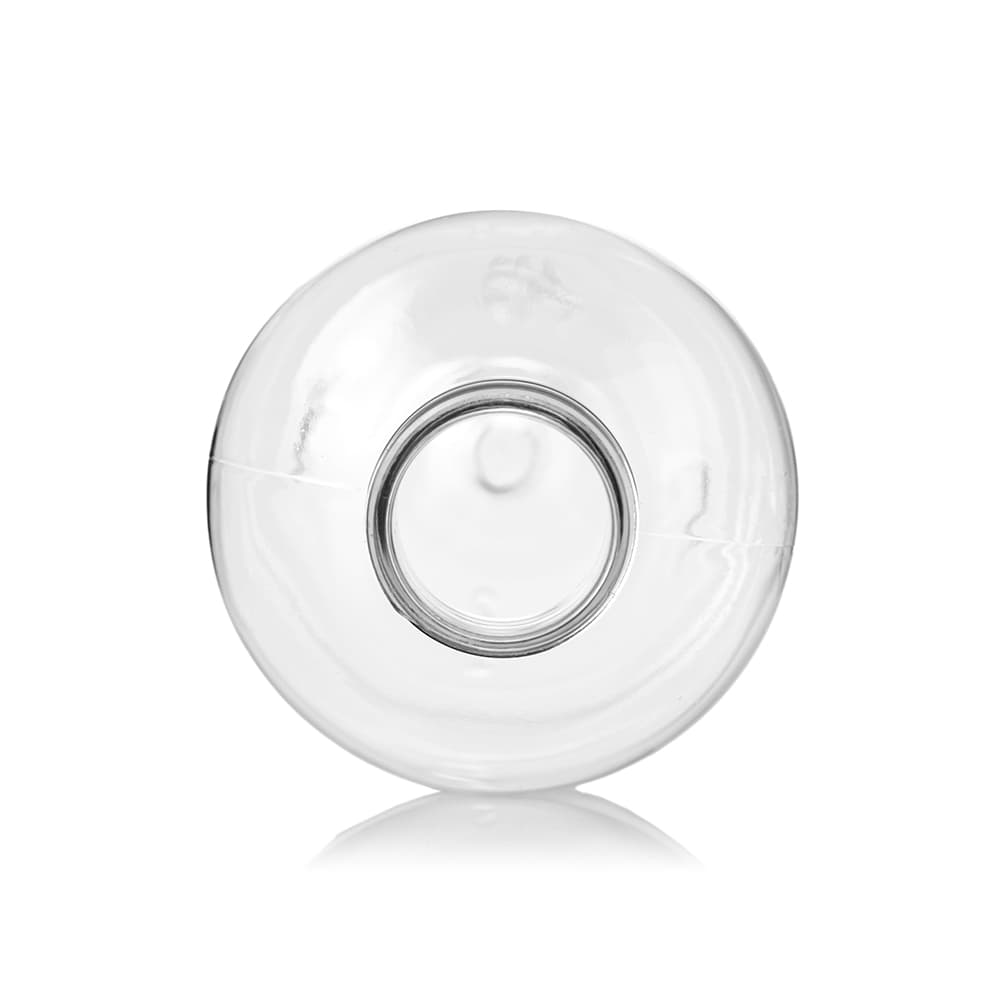 6 oz Clear PET Boston Round Bottle with 24-410 neck finish - Product image