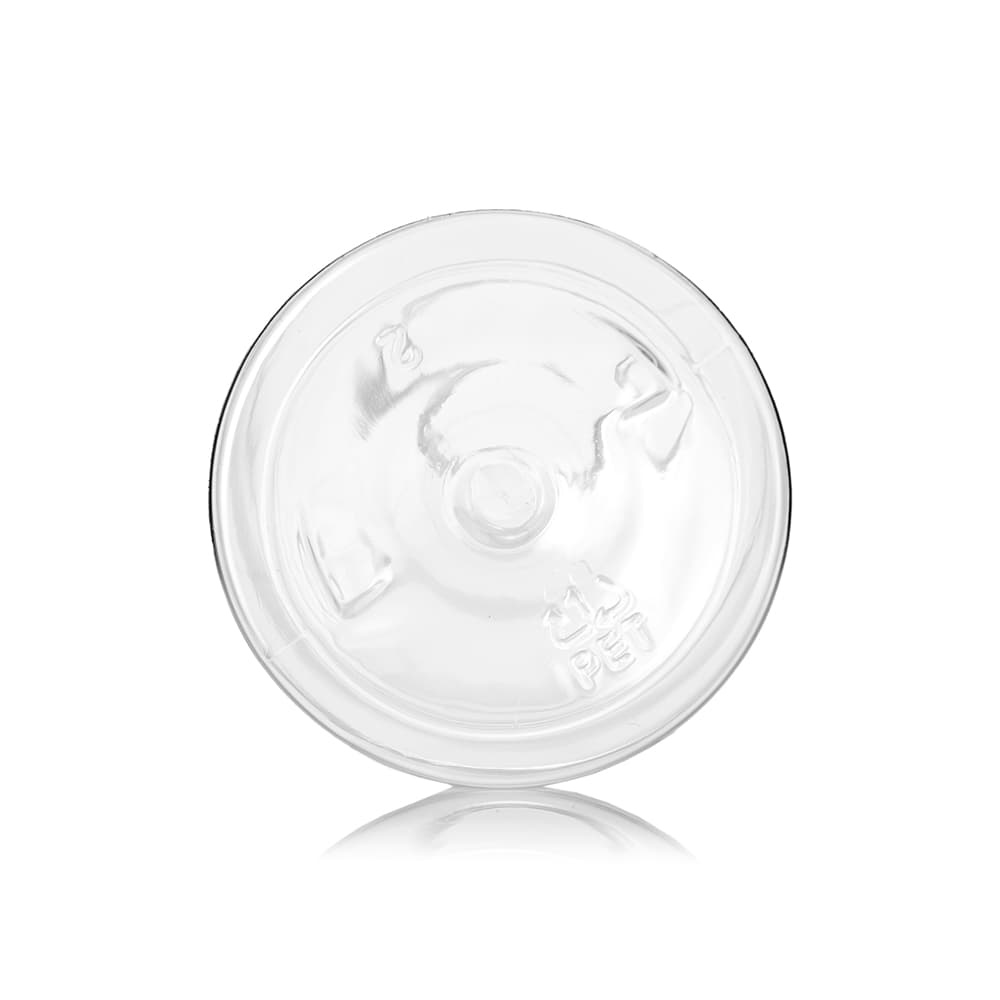 6 oz Clear PET Boston Round Bottle with 24-410 neck finish - Product image