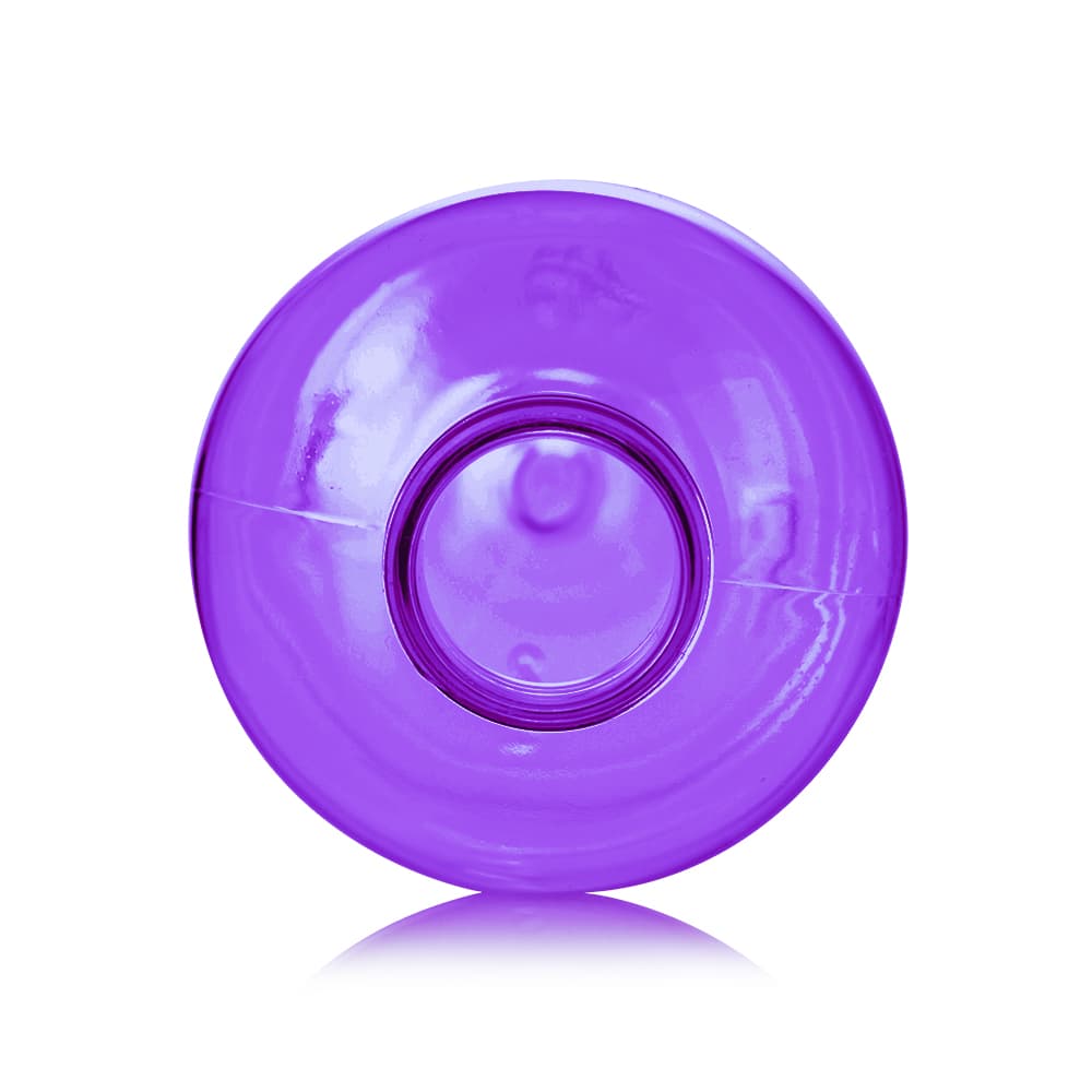 6 oz Purple PET Boston Round Bottle with 24-410 neck finish - Product image