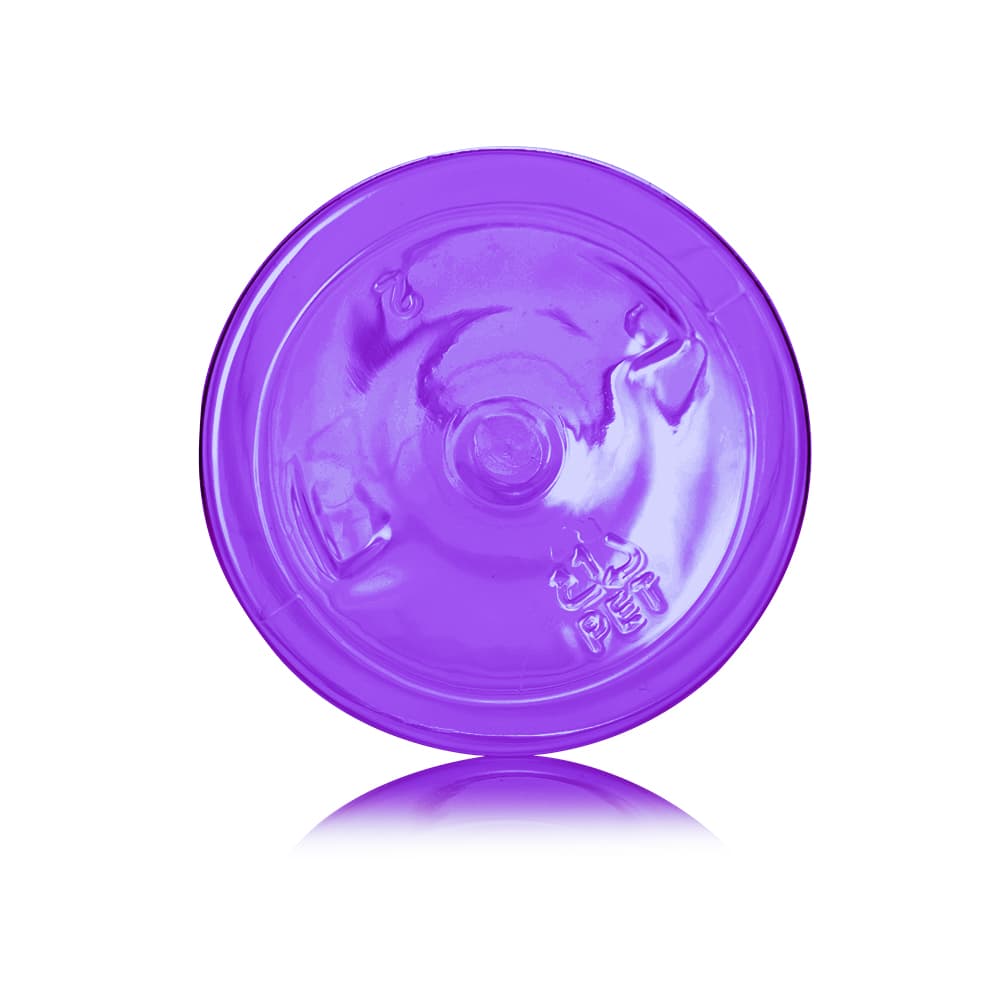 6 oz Purple PET Boston Round Bottle with 24-410 neck finish - Product image