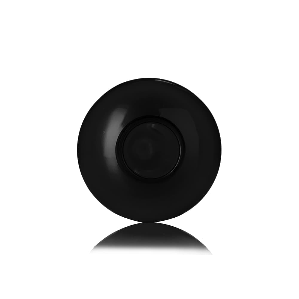 6 oz Black PET Boston Tall Bottle with 24-410 neck finish - Product image