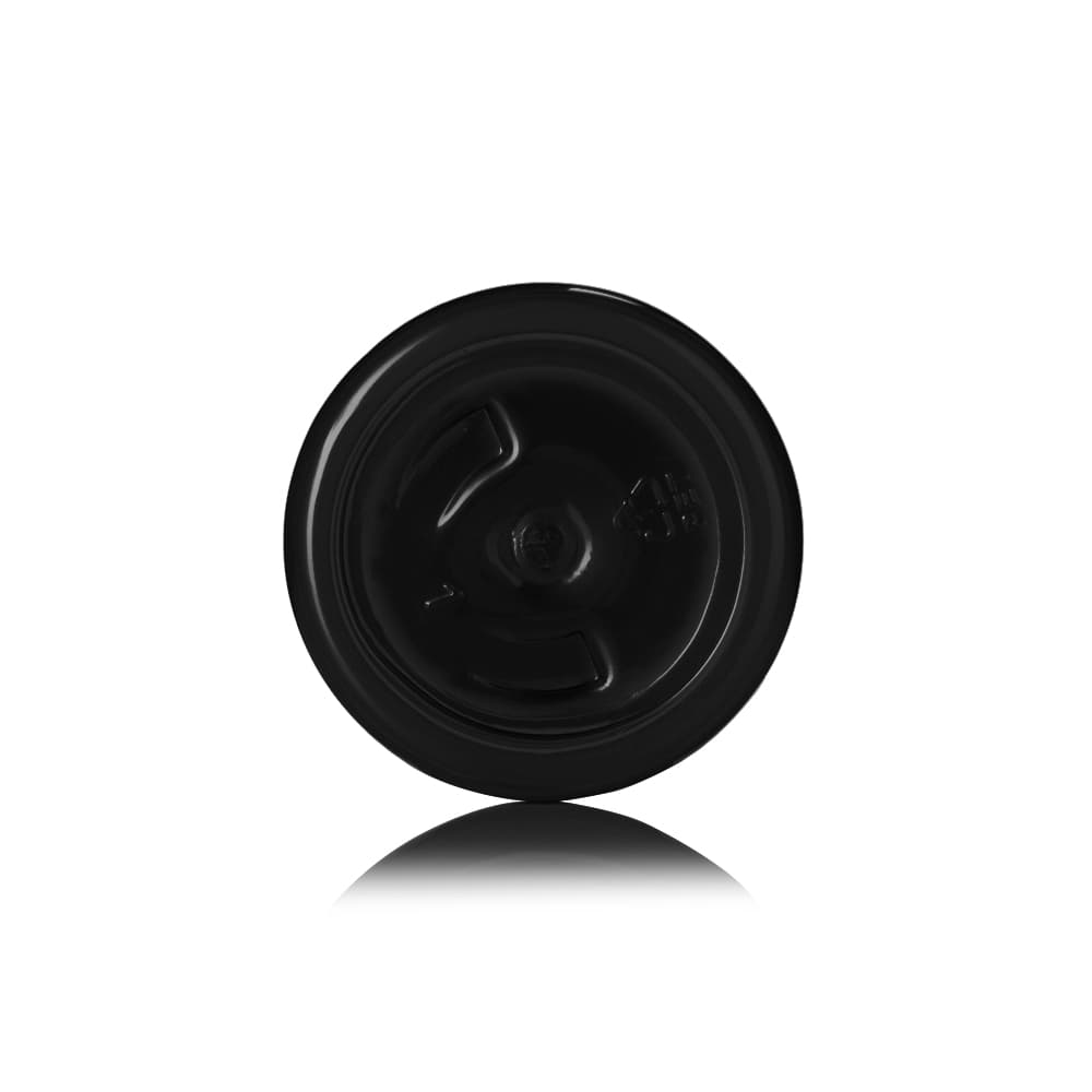 6 oz Black PET Boston Tall Bottle with 24-410 neck finish - Product image