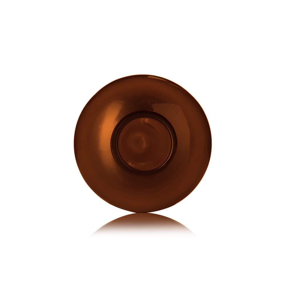 6 oz Amber PET Boston Tall Bottle with 24-410 neck finish - Product image