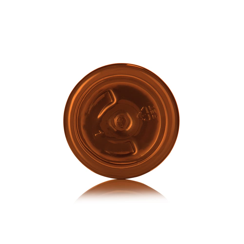 6 oz Amber PET Boston Tall Bottle with 24-410 neck finish - Product image