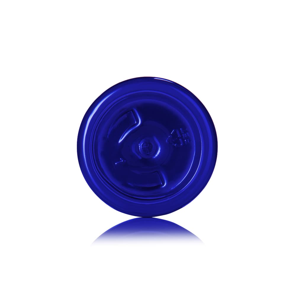 6 oz Blue PET Boston Tall Bottle with 24-410 neck finish - Product image