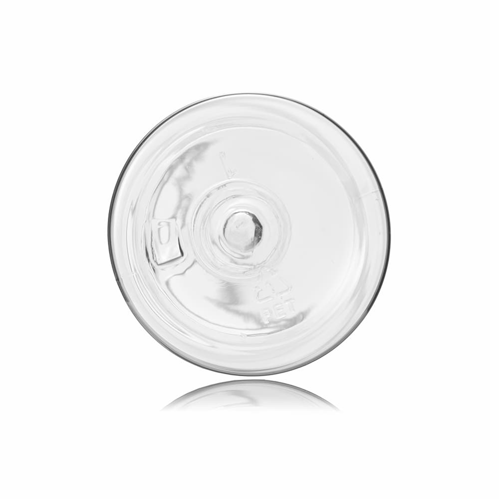 8 oz Clear PET Cylinder Round Bottle with 24-410 neck finish - Product image