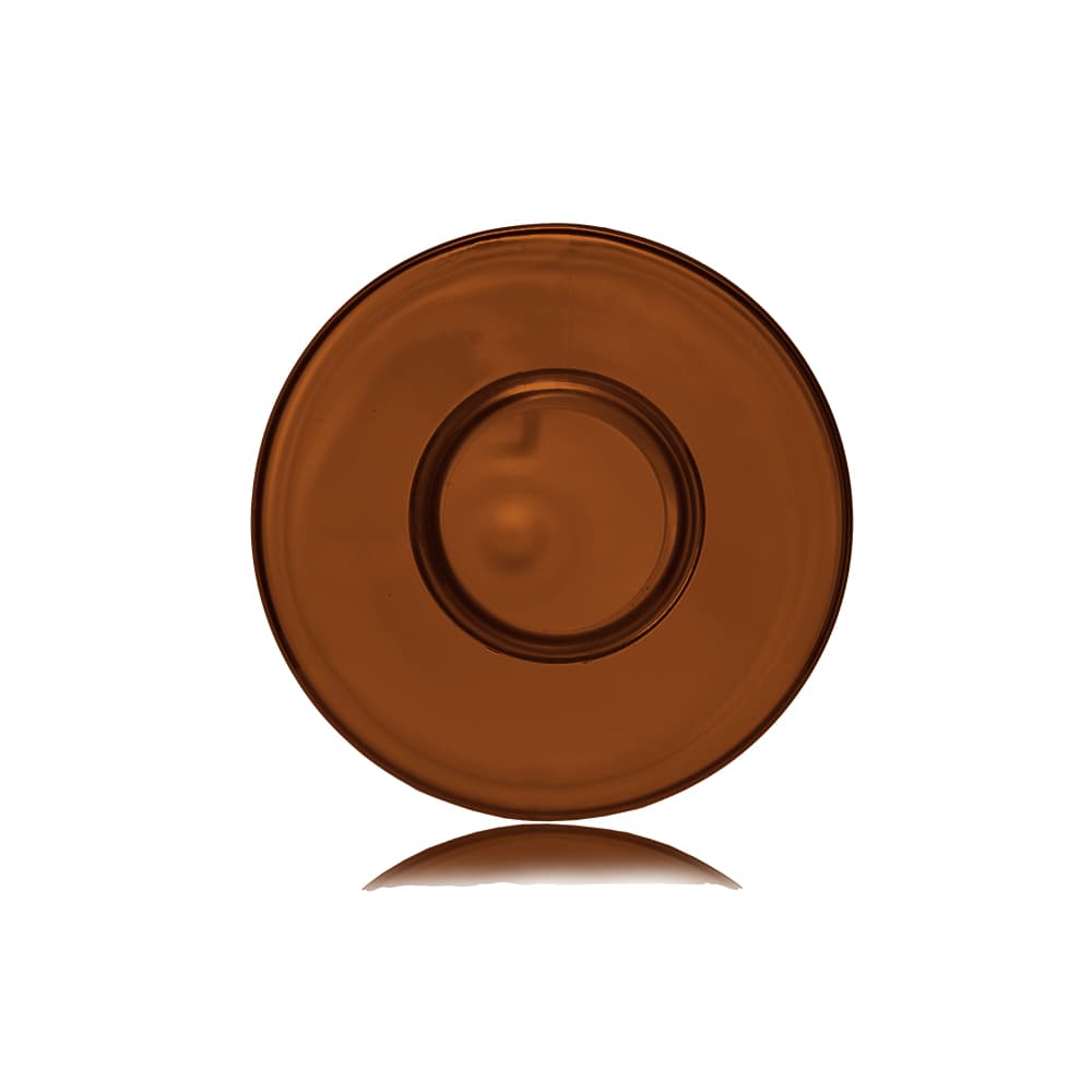 8 oz Amber PET Cylinder Round Bottle with 24-410 neck finish - Product image