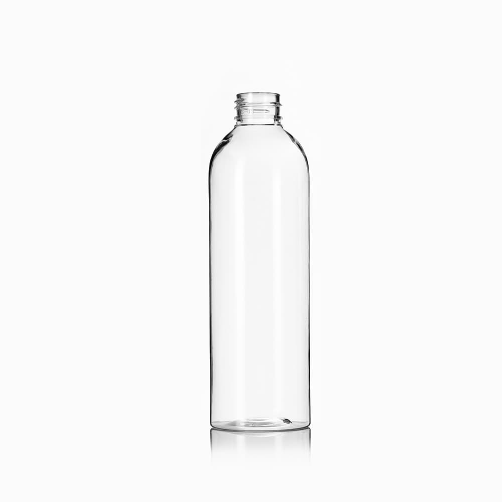 8 oz Clear PET Bullet Bottle with 24-410 neck finish - Product image