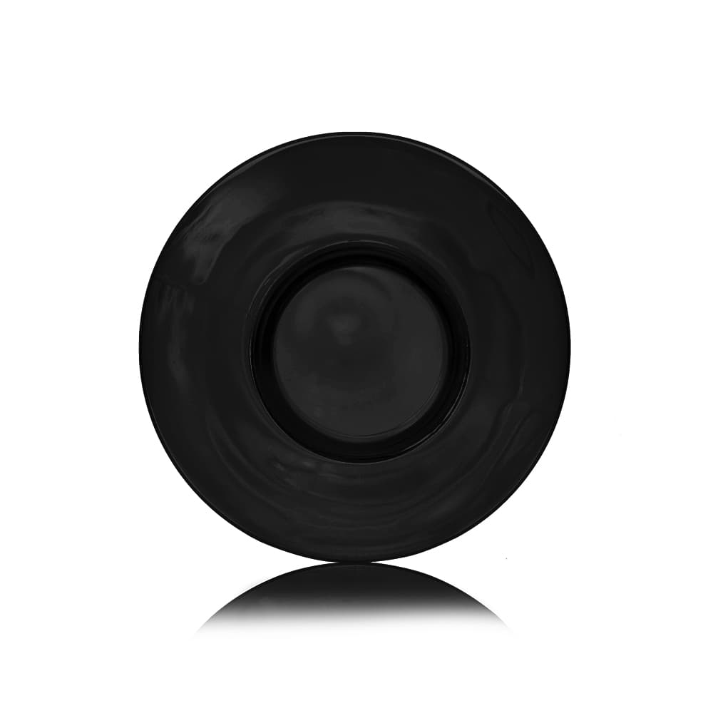 8 oz Black PET Bullet Bottle with 24-410 neck finish - Product image