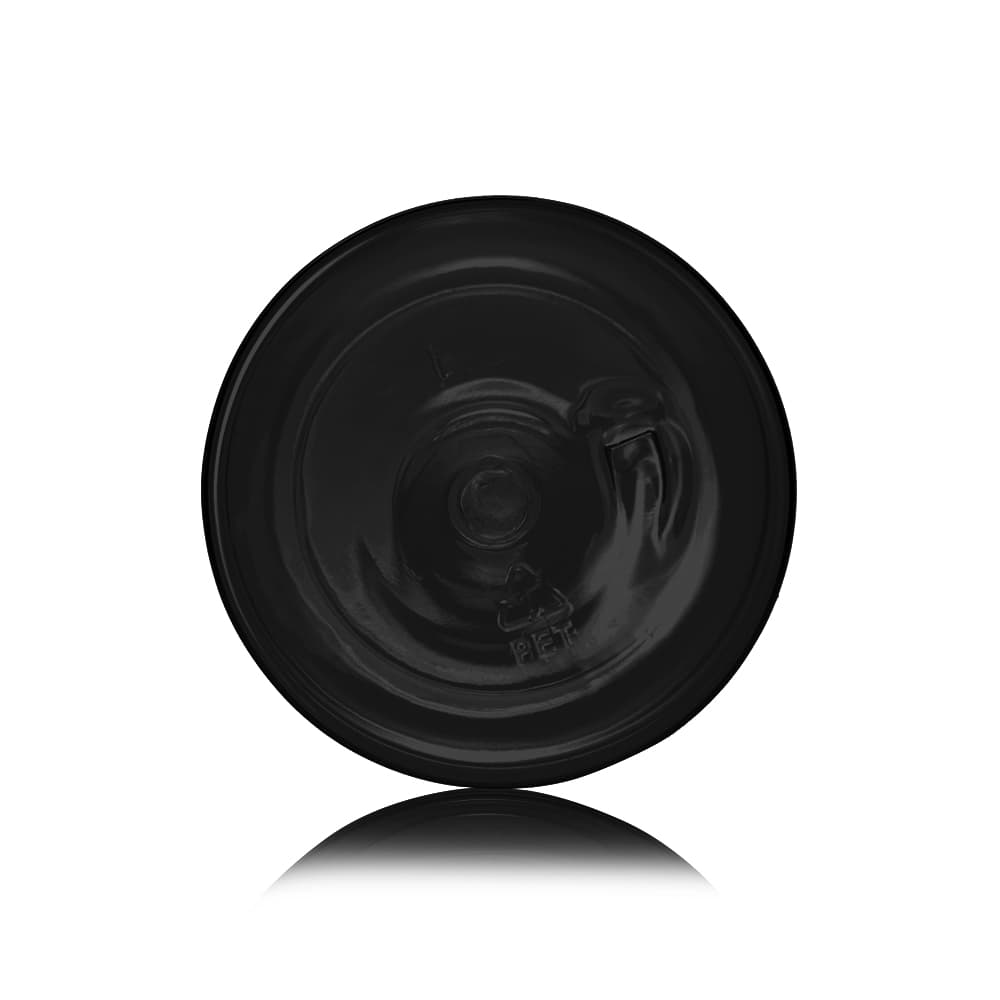 8 oz Black PET Bullet Bottle with 24-410 neck finish - Product image