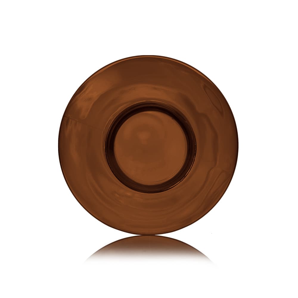 8 oz Amber PET Bullet Bottle with 24-410 neck finish - Product image