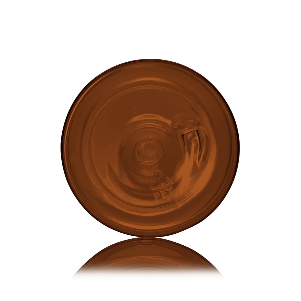 8 oz Amber PET Bullet Bottle with 24-410 neck finish - Product image