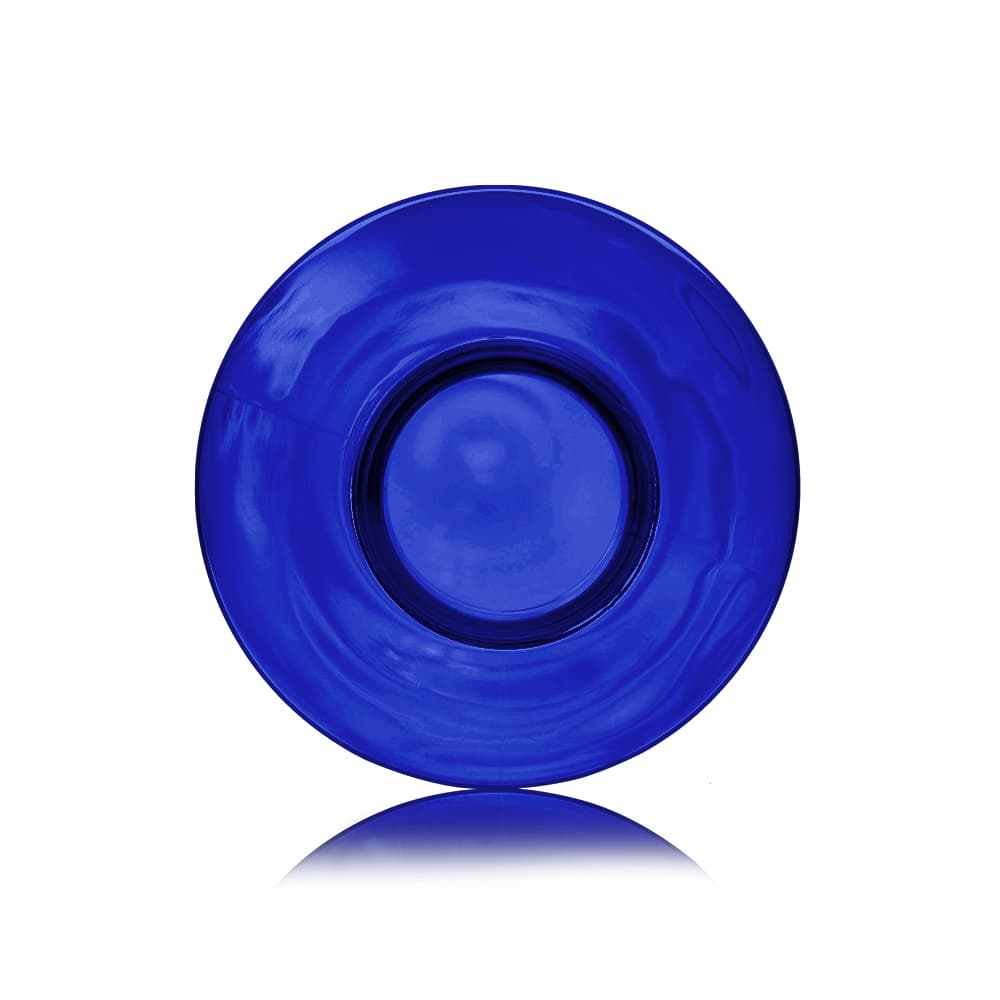 8 oz Blue PET Bullet Bottle with 24-410 neck finish - Product image