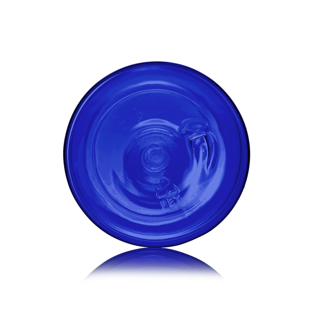 8 oz Blue PET Bullet Bottle with 24-410 neck finish - Product image