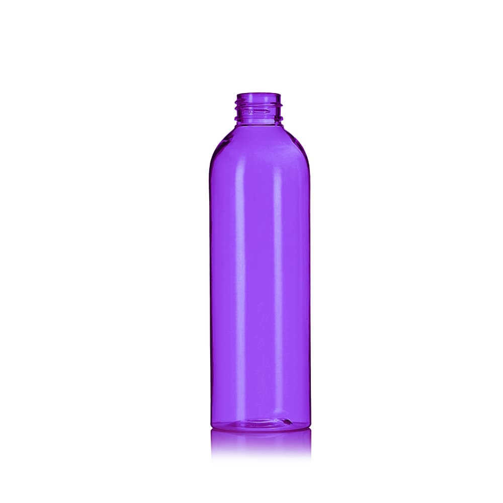8 oz Purple PET Bullet Bottle with 24-410 neck finish - Product image