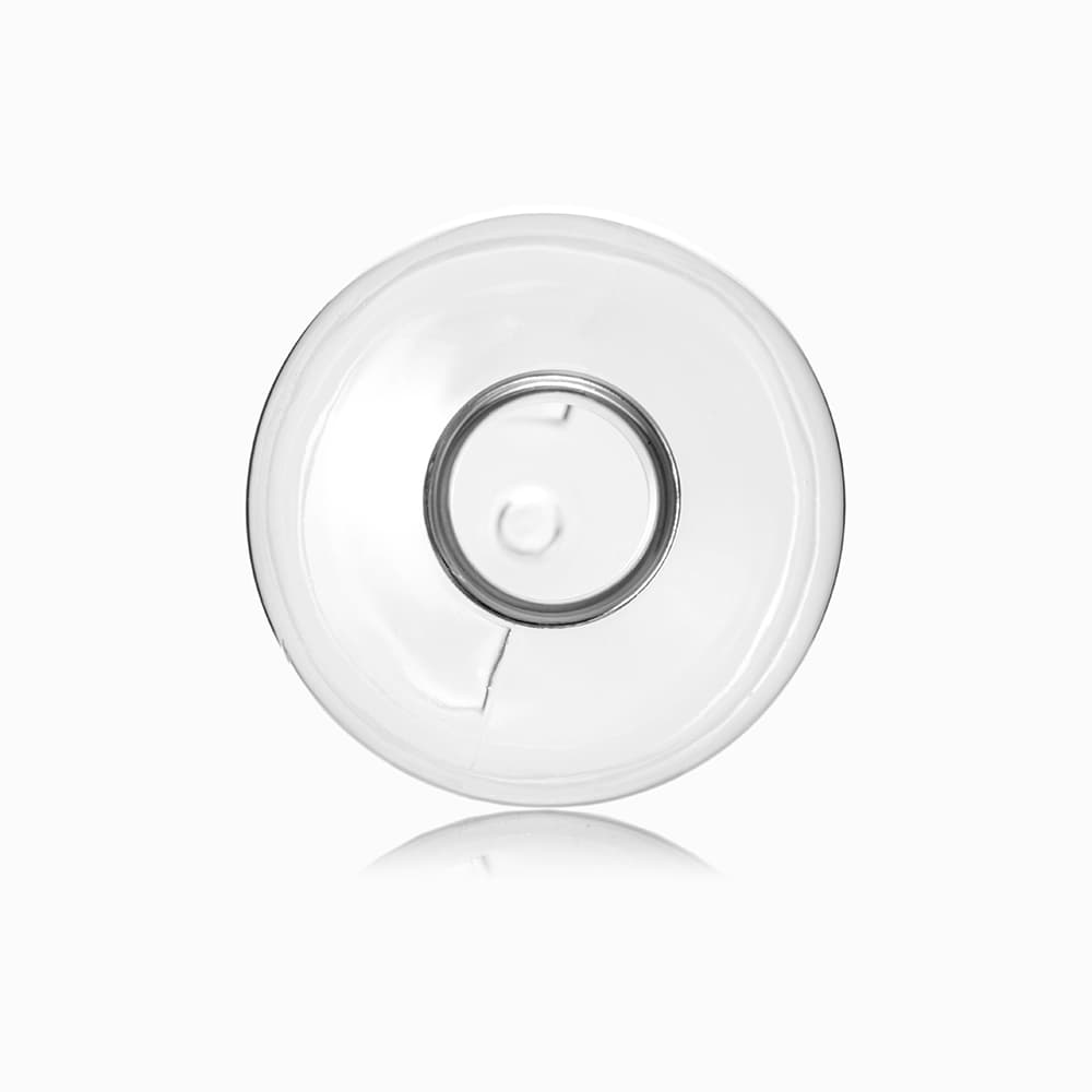 8 oz Clear PET Boston Round Bottle with 24-410 neck finish - Product image