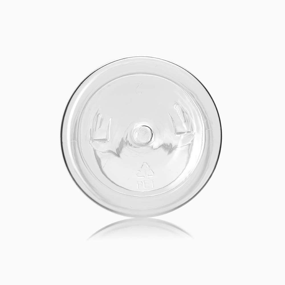 8 oz Clear PET Boston Round Bottle with 24-410 neck finish - Product image