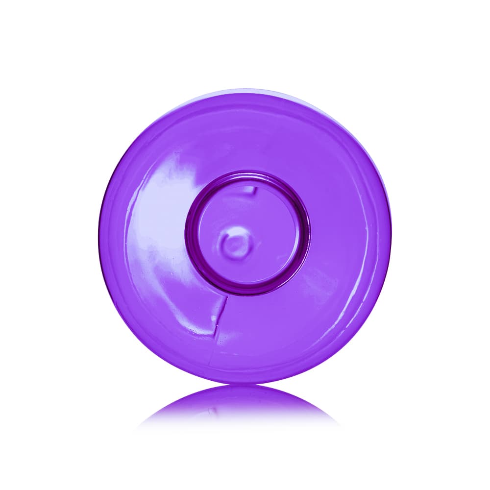8 oz Purple PET Boston Round Bottle with 24-410 neck finish - Product image
