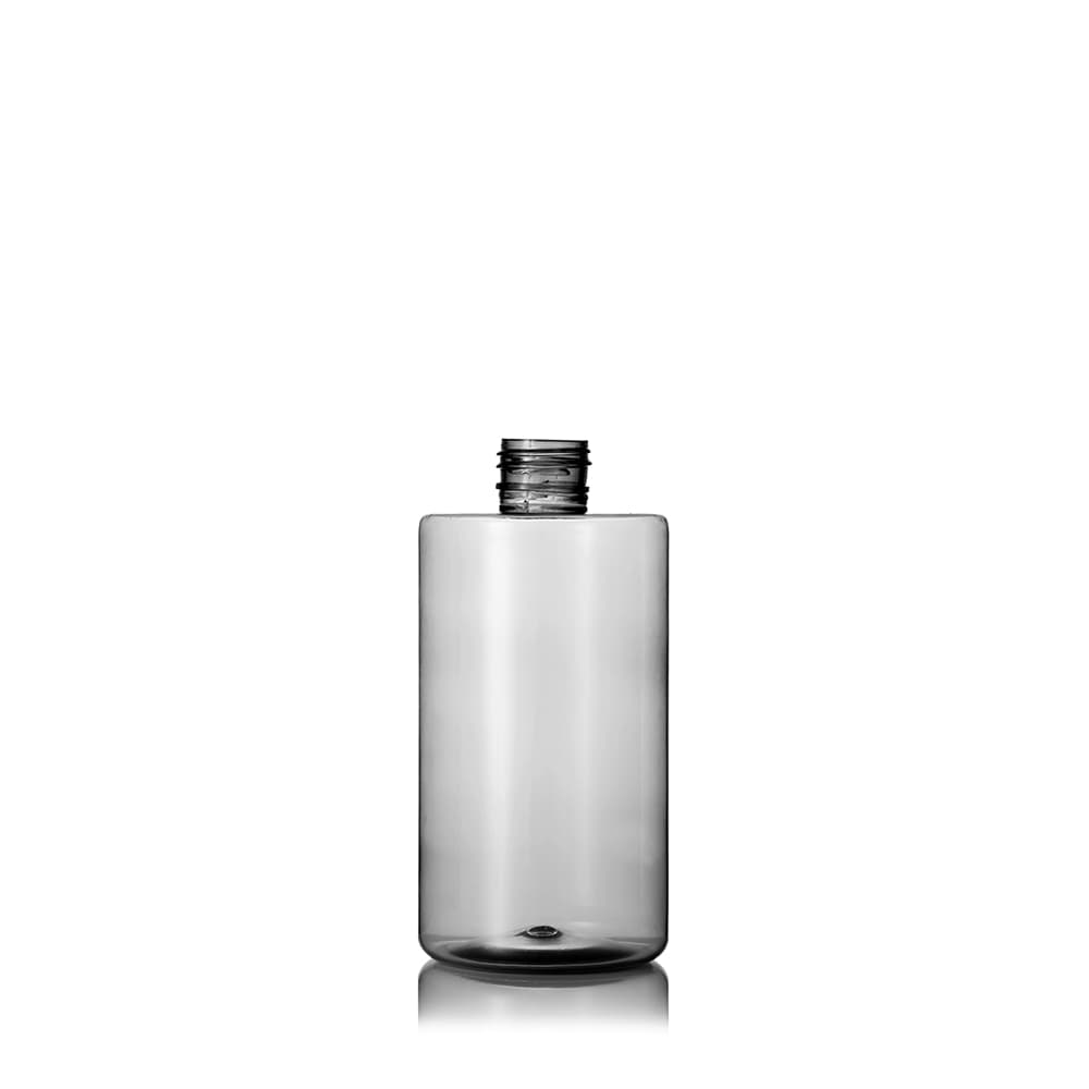 10 oz Clear PET Cylinder Round Bottle with 24-410 neck finish - Product image