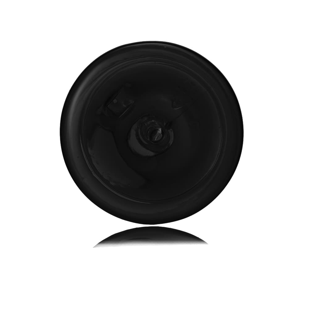 10 oz Black PET Cylinder Round Bottle with 24-410 neck finish - Product image