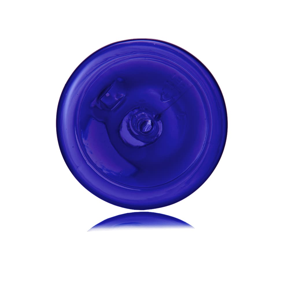 10 oz Blue PET Cylinder Round Bottle with 24-410 neck finish - Product image