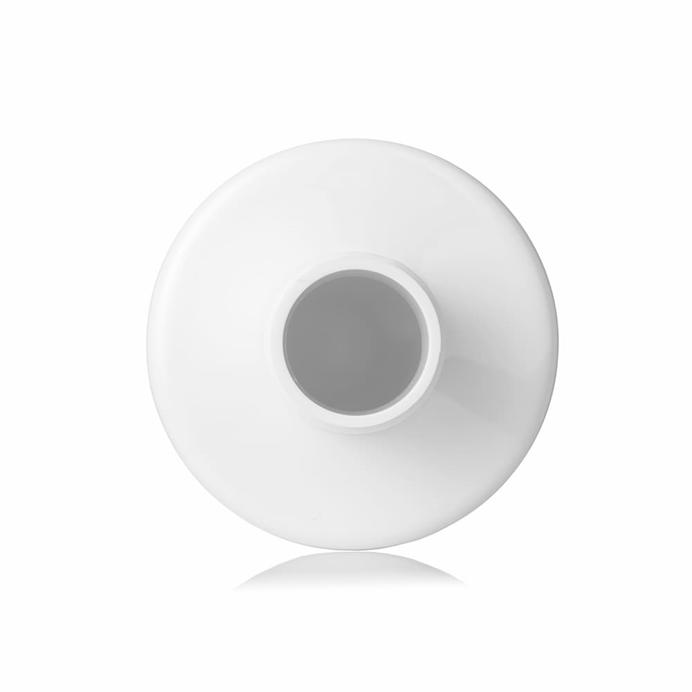 12 oz White PET Cylinder Round Bottle with 24-410 neck finish - Product image