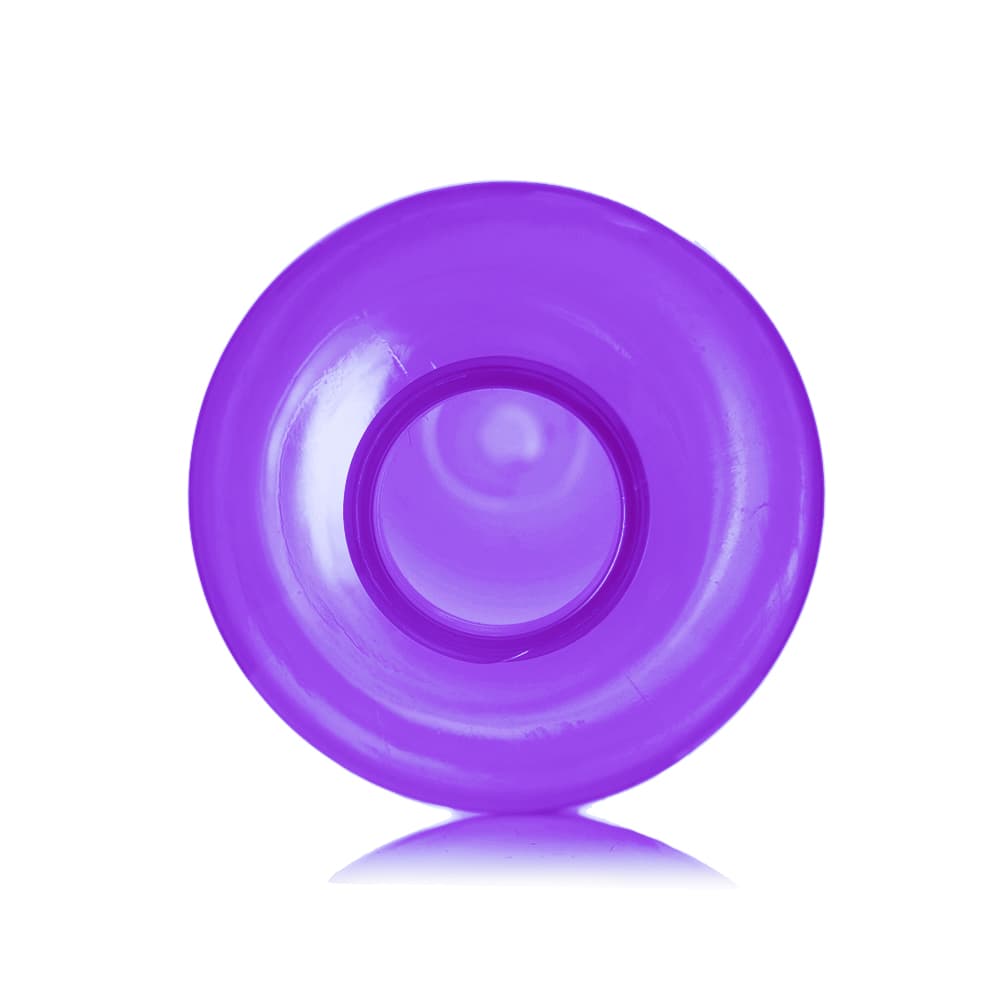 12 oz Purple PET Boston Round Bottle with 24-410 neck finish - Product image