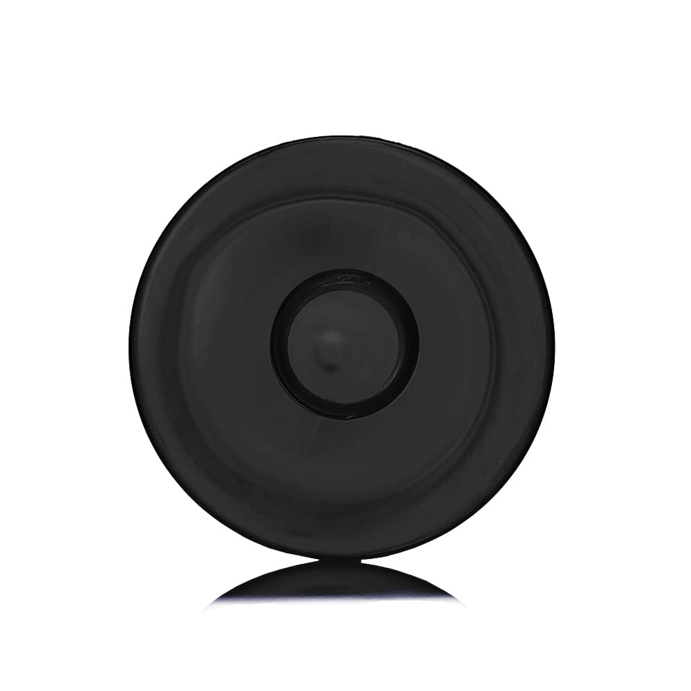 16 oz Black PET Cylinder Round Bottle with 24-410 neck finish - Product image