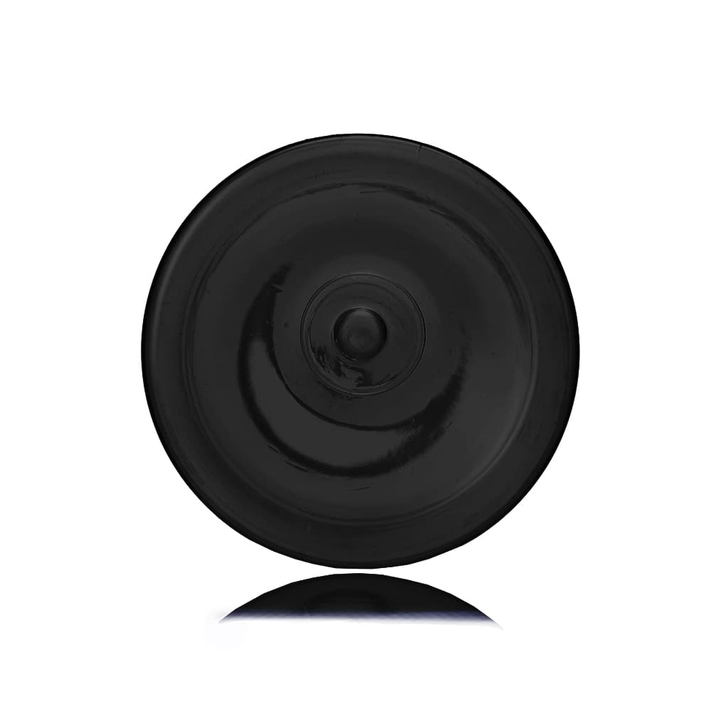 16 oz Black PET Cylinder Round Bottle with 24-410 neck finish - Product image