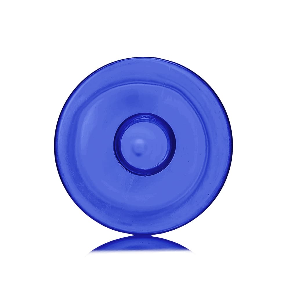 16 oz Blue PET Cylinder Round Bottle with 24-410 neck finish - Product image