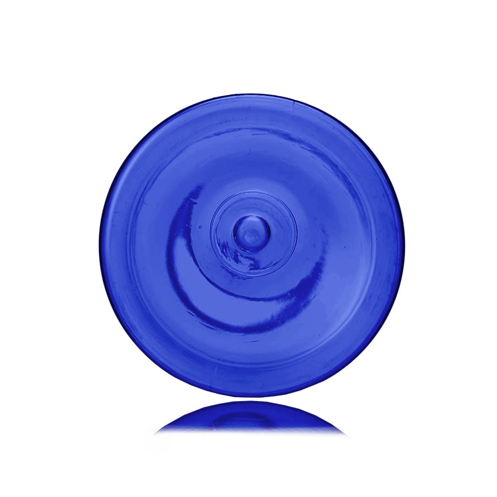 16 oz Blue PET Cylinder Round Bottle with 24-410 neck finish - Product image