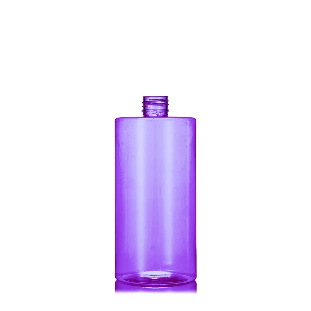 16 oz Purple PET Cylinder Round Bottle with 24-410 neck finish - Product image