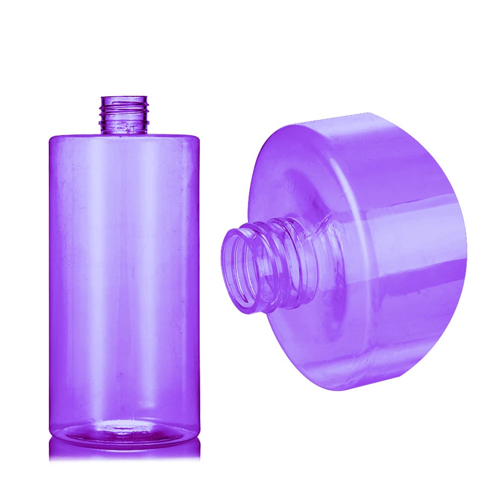 16 oz Purple PET Cylinder Round Bottle with 24-410 neck finish - Product image