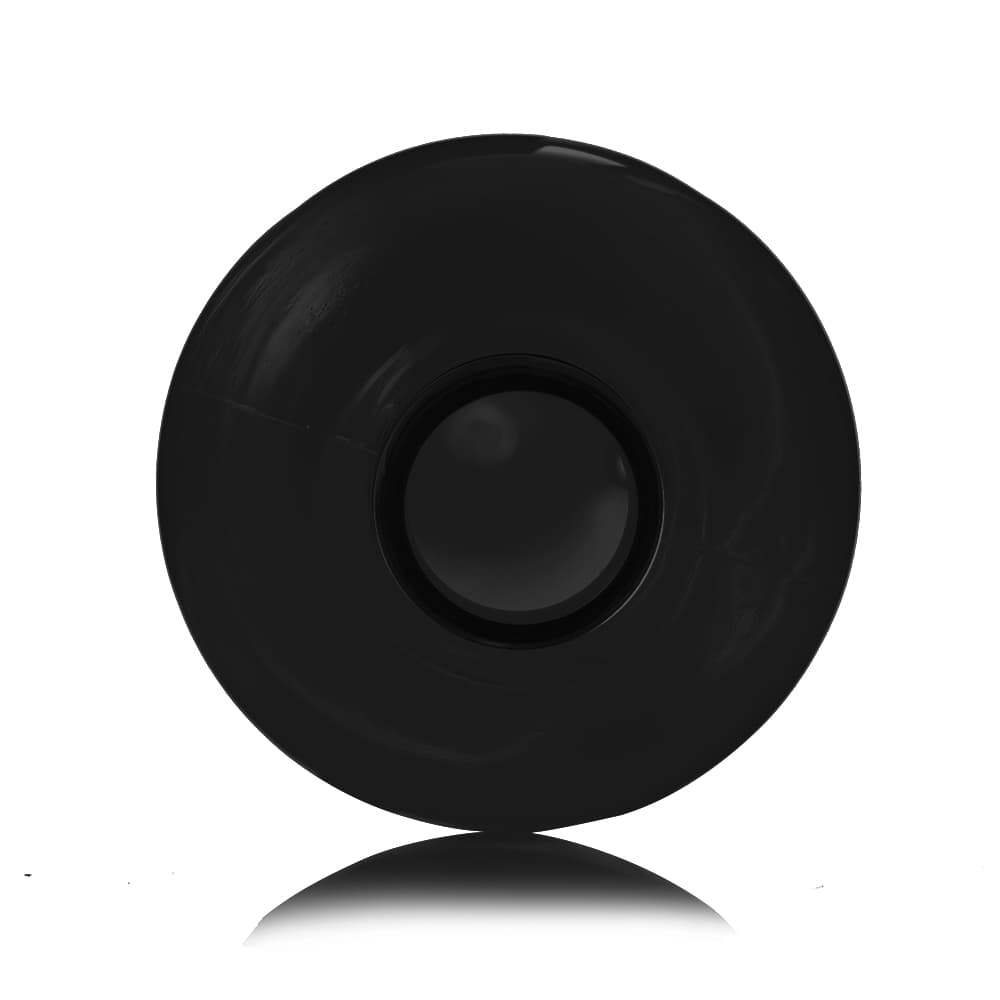 16 oz Black PET Bullet Bottle with 24-410 neck finish - Product image